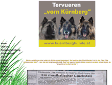 Tablet Screenshot of kuernberghunde.at